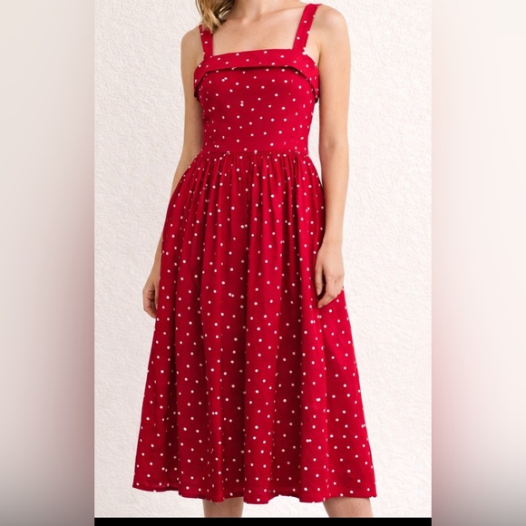 Laura Ashley Dresses & Skirts - Laura Ashley Polka Dot Dress